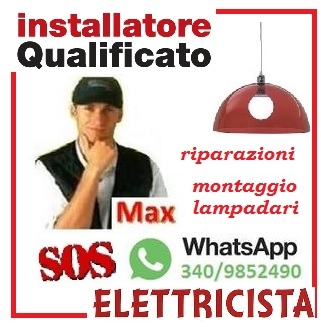 ELETTRICISTA SOSTITUZIONE LAMPADARIO E APPLIQUE CON 20 EURO