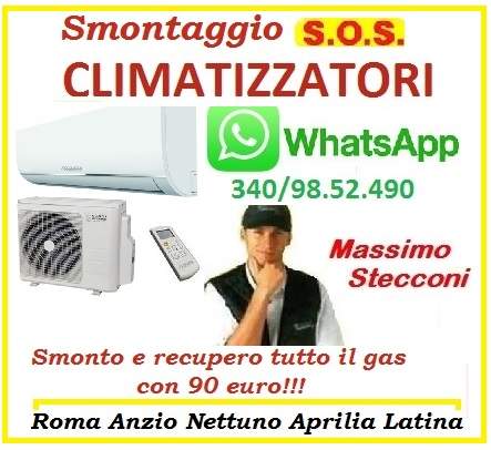 SMONTAGGIO CONDIZIONATORE NOMENTANO TIBURTINO ROMA