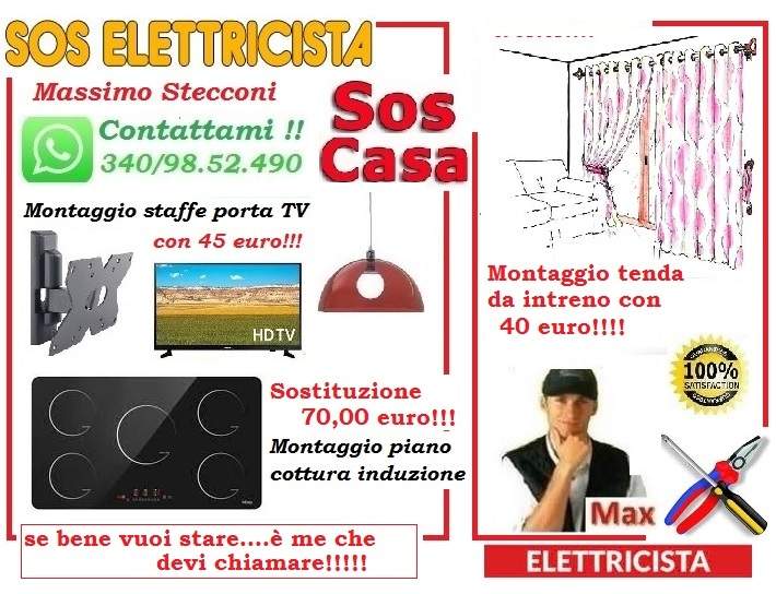 Elettricista lampadario Piramide Aventino Roma 